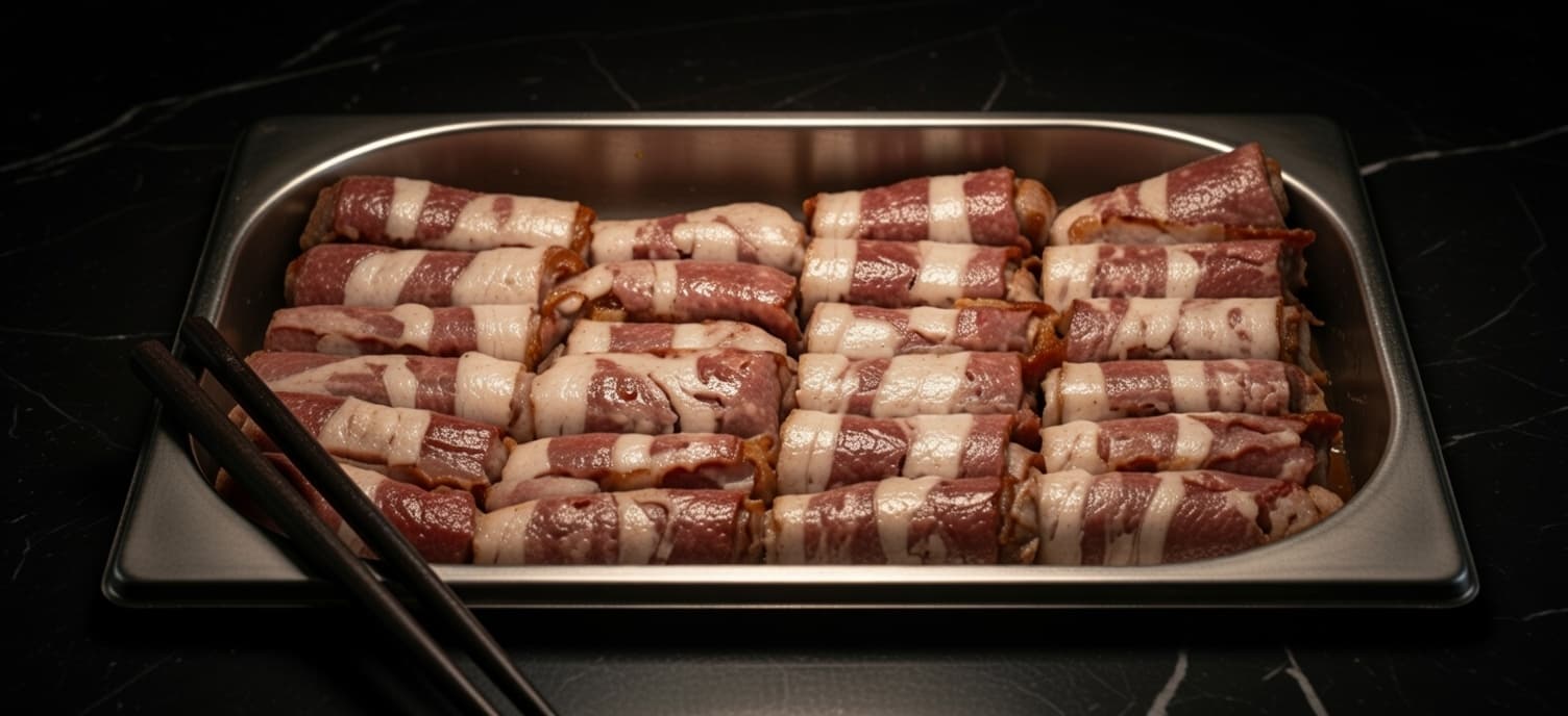 Роловани ћевапи (у сланини)