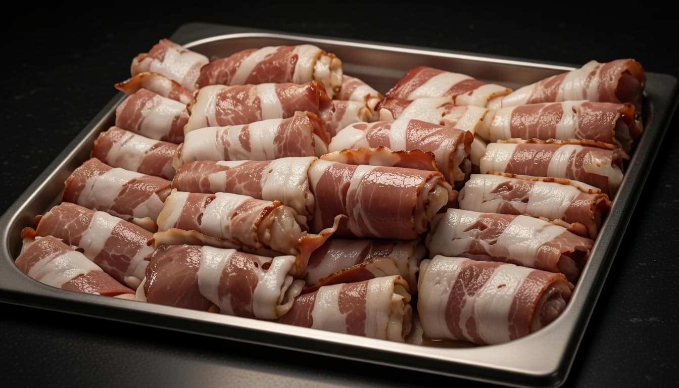 Роловани пилећи филе (у сланини)